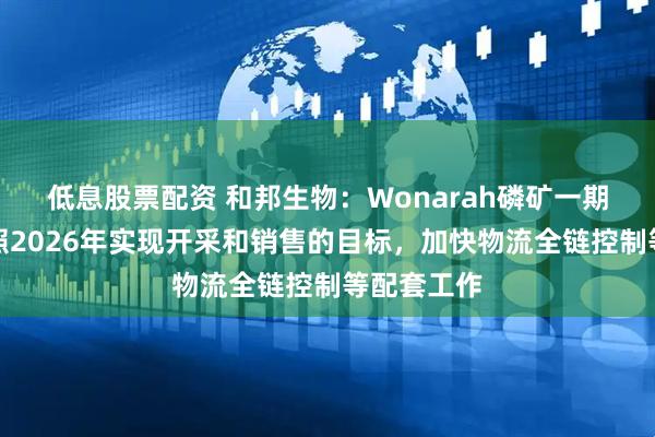 低息股票配资 和邦生物：Wonarah磷矿一期项目正按照2026年实现开采和销售的目标，加快物流全链控制等配套工作