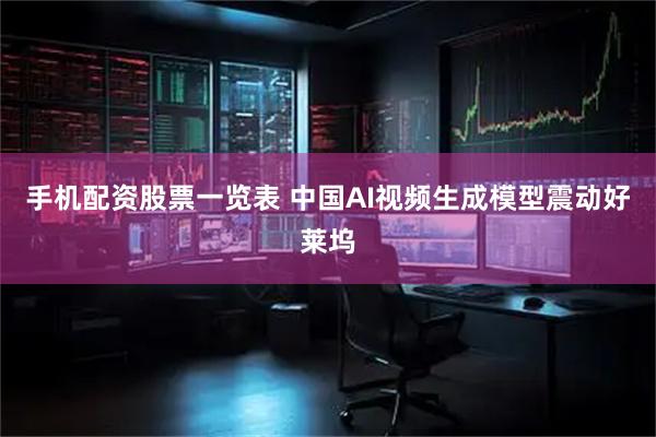 手机配资股票一览表 中国AI视频生成模型震动好莱坞